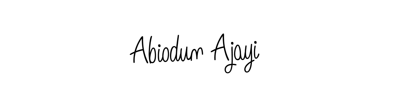 if you are searching for the best signature style for your name Abiodun Ajayi. so please give up your signature search. here we have designed multiple signature styles  using Angelique-Rose-font-FFP. Abiodun Ajayi signature style 5 images and pictures png