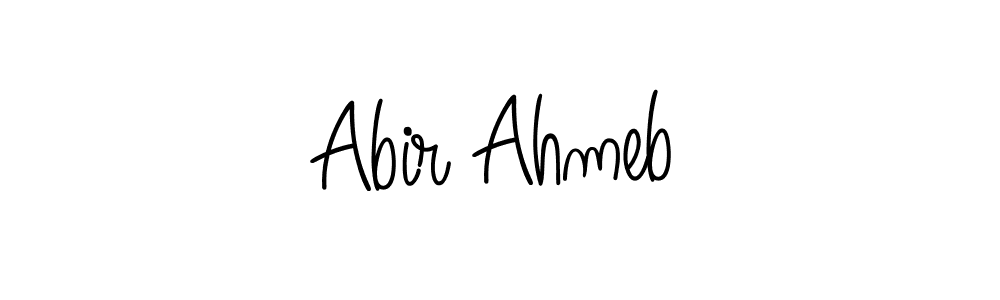 This is the best signature style for the Abir Ahmeb name. Also you like these signature font (Angelique-Rose-font-FFP). Mix name signature. Abir Ahmeb signature style 5 images and pictures png