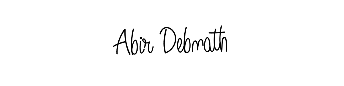 You should practise on your own different ways (Angelique-Rose-font-FFP) to write your name (Abir Debnath) in signature. don't let someone else do it for you. Abir Debnath signature style 5 images and pictures png