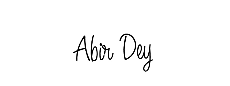 Design your own signature with our free online signature maker. With this signature software, you can create a handwritten (Angelique-Rose-font-FFP) signature for name Abir Dey. Abir Dey signature style 5 images and pictures png