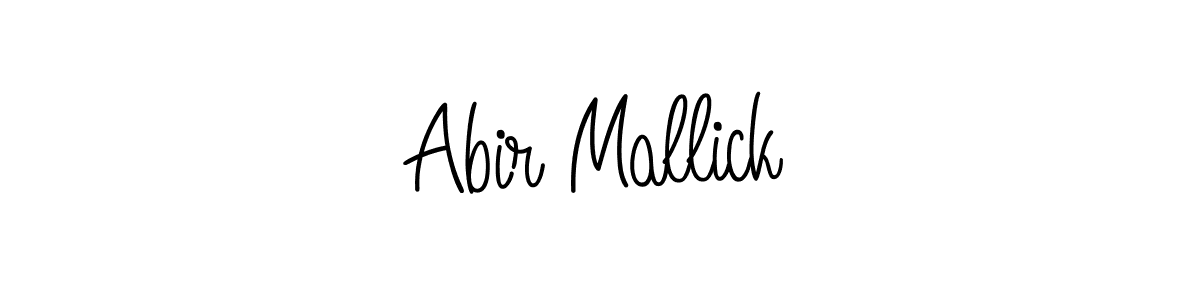 You should practise on your own different ways (Angelique-Rose-font-FFP) to write your name (Abir Mallick) in signature. don't let someone else do it for you. Abir Mallick signature style 5 images and pictures png