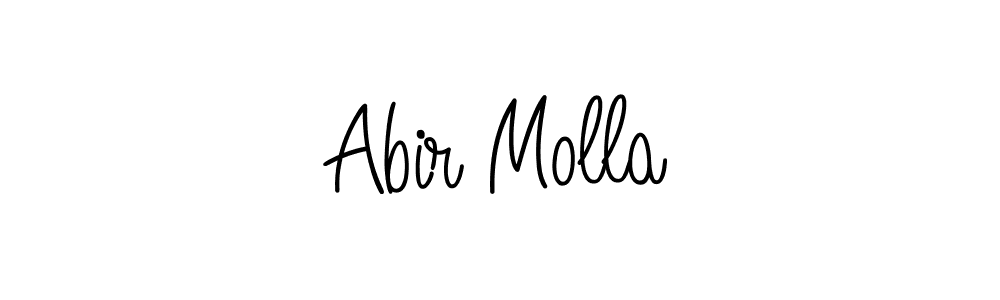 Also You can easily find your signature by using the search form. We will create Abir Molla name handwritten signature images for you free of cost using Angelique-Rose-font-FFP sign style. Abir Molla signature style 5 images and pictures png
