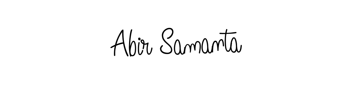 Create a beautiful signature design for name Abir Samanta. With this signature (Angelique-Rose-font-FFP) fonts, you can make a handwritten signature for free. Abir Samanta signature style 5 images and pictures png