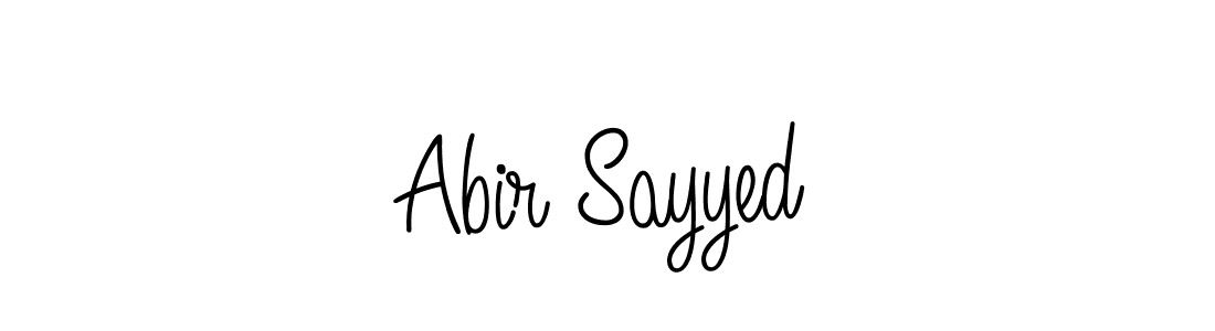 Make a beautiful signature design for name Abir Sayyed. With this signature (Angelique-Rose-font-FFP) style, you can create a handwritten signature for free. Abir Sayyed signature style 5 images and pictures png