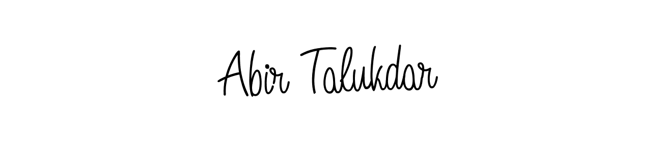 How to make Abir Talukdar name signature. Use Angelique-Rose-font-FFP style for creating short signs online. This is the latest handwritten sign. Abir Talukdar signature style 5 images and pictures png