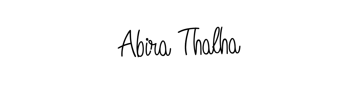 Make a beautiful signature design for name Abira Thalha. Use this online signature maker to create a handwritten signature for free. Abira Thalha signature style 5 images and pictures png