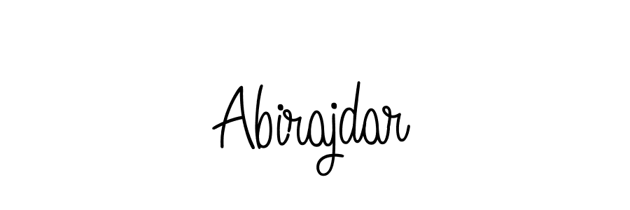 How to make Abirajdar name signature. Use Angelique-Rose-font-FFP style for creating short signs online. This is the latest handwritten sign. Abirajdar signature style 5 images and pictures png
