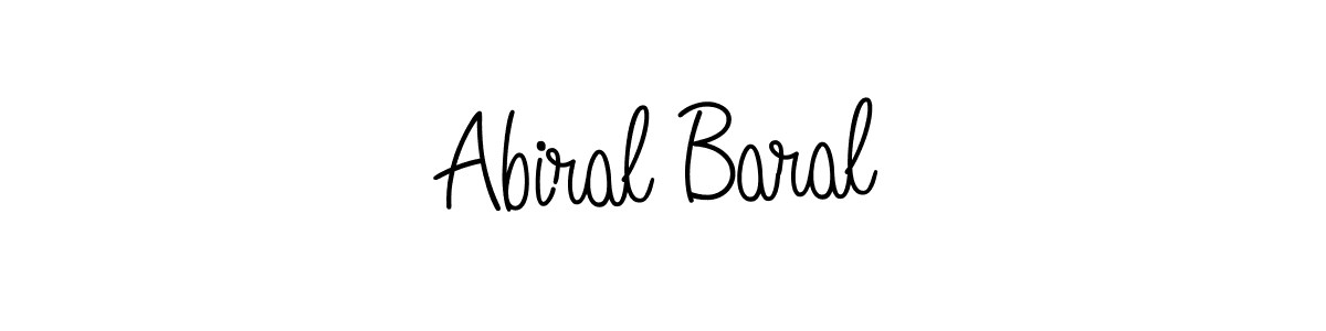 Once you've used our free online signature maker to create your best signature Angelique-Rose-font-FFP style, it's time to enjoy all of the benefits that Abiral Baral name signing documents. Abiral Baral signature style 5 images and pictures png