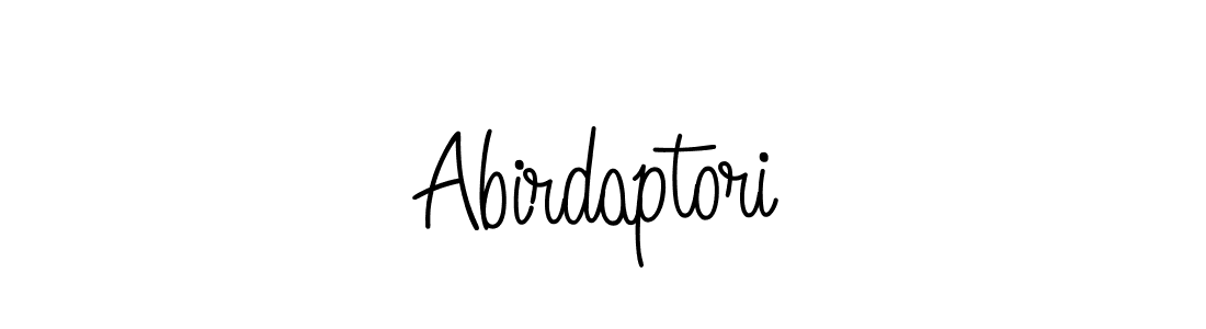 Also we have Abirdaptori name is the best signature style. Create professional handwritten signature collection using Angelique-Rose-font-FFP autograph style. Abirdaptori signature style 5 images and pictures png