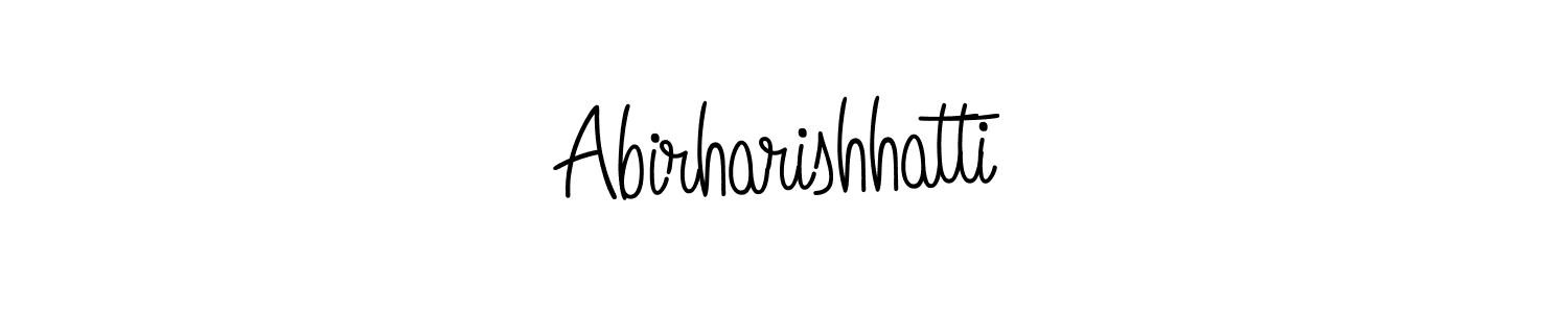 Use a signature maker to create a handwritten signature online. With this signature software, you can design (Angelique-Rose-font-FFP) your own signature for name Abirharishhatti. Abirharishhatti signature style 5 images and pictures png