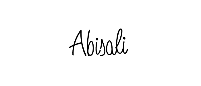 Abisali stylish signature style. Best Handwritten Sign (Angelique-Rose-font-FFP) for my name. Handwritten Signature Collection Ideas for my name Abisali. Abisali signature style 5 images and pictures png