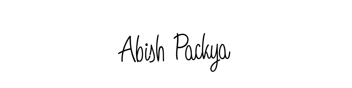 How to make Abish Packya signature? Angelique-Rose-font-FFP is a professional autograph style. Create handwritten signature for Abish Packya name. Abish Packya signature style 5 images and pictures png