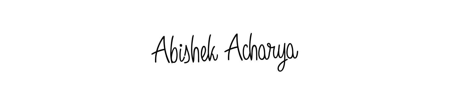 How to Draw Abishek Acharya signature style? Angelique-Rose-font-FFP is a latest design signature styles for name Abishek Acharya. Abishek Acharya signature style 5 images and pictures png