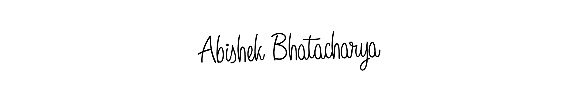 Abishek Bhatacharya stylish signature style. Best Handwritten Sign (Angelique-Rose-font-FFP) for my name. Handwritten Signature Collection Ideas for my name Abishek Bhatacharya. Abishek Bhatacharya signature style 5 images and pictures png