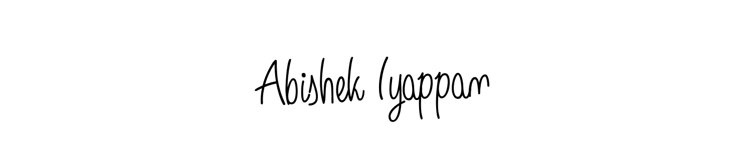 if you are searching for the best signature style for your name Abishek Iyappan. so please give up your signature search. here we have designed multiple signature styles  using Angelique-Rose-font-FFP. Abishek Iyappan signature style 5 images and pictures png