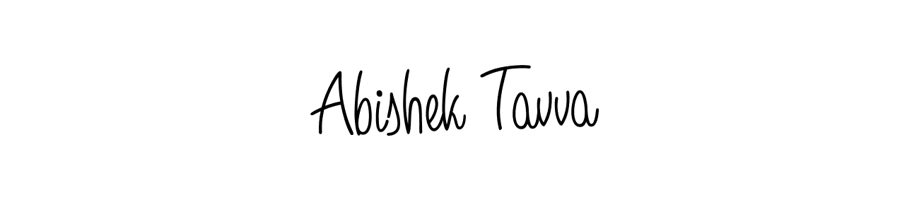 Create a beautiful signature design for name Abishek Tavva. With this signature (Angelique-Rose-font-FFP) fonts, you can make a handwritten signature for free. Abishek Tavva signature style 5 images and pictures png