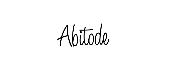 You should practise on your own different ways (Angelique-Rose-font-FFP) to write your name (Abitode) in signature. don't let someone else do it for you. Abitode signature style 5 images and pictures png