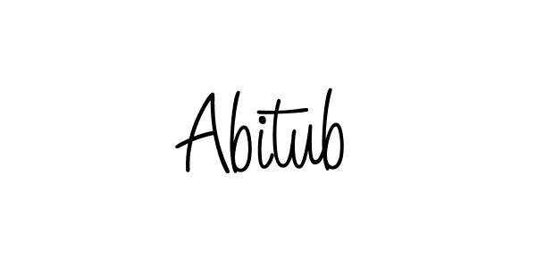 Abitub stylish signature style. Best Handwritten Sign (Angelique-Rose-font-FFP) for my name. Handwritten Signature Collection Ideas for my name Abitub. Abitub signature style 5 images and pictures png