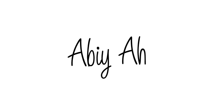 Design your own signature with our free online signature maker. With this signature software, you can create a handwritten (Angelique-Rose-font-FFP) signature for name Abiy Ah. Abiy Ah signature style 5 images and pictures png