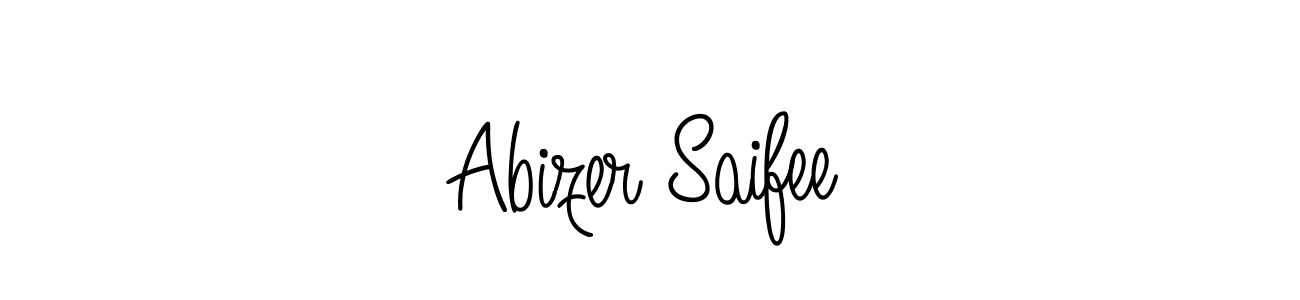 Design your own signature with our free online signature maker. With this signature software, you can create a handwritten (Angelique-Rose-font-FFP) signature for name Abizer Saifee. Abizer Saifee signature style 5 images and pictures png