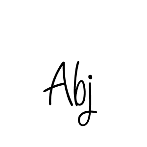 Design your own signature with our free online signature maker. With this signature software, you can create a handwritten (Angelique-Rose-font-FFP) signature for name Abj. Abj signature style 5 images and pictures png