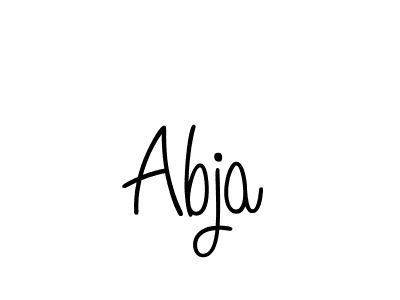 How to make Abja signature? Angelique-Rose-font-FFP is a professional autograph style. Create handwritten signature for Abja name. Abja signature style 5 images and pictures png