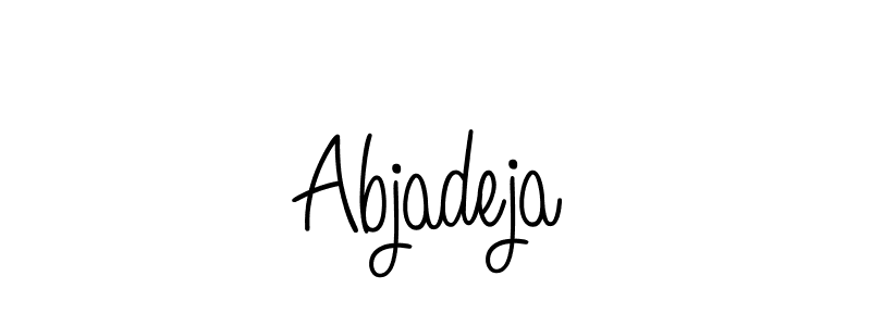 Make a beautiful signature design for name Abjadeja. Use this online signature maker to create a handwritten signature for free. Abjadeja signature style 5 images and pictures png