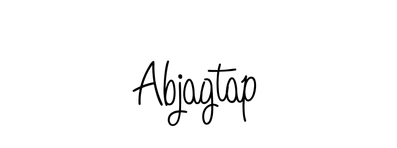How to make Abjagtap name signature. Use Angelique-Rose-font-FFP style for creating short signs online. This is the latest handwritten sign. Abjagtap signature style 5 images and pictures png