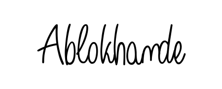 Create a beautiful signature design for name Ablokhande. With this signature (Angelique-Rose-font-FFP) fonts, you can make a handwritten signature for free. Ablokhande signature style 5 images and pictures png