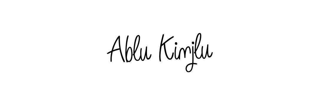 Ablu Kinjlu stylish signature style. Best Handwritten Sign (Angelique-Rose-font-FFP) for my name. Handwritten Signature Collection Ideas for my name Ablu Kinjlu. Ablu Kinjlu signature style 5 images and pictures png