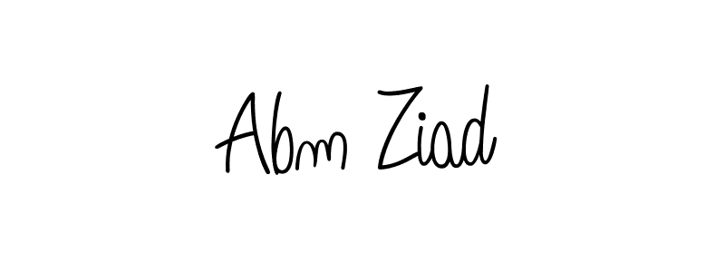 You can use this online signature creator to create a handwritten signature for the name Abm Ziad. This is the best online autograph maker. Abm Ziad signature style 5 images and pictures png