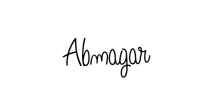 The best way (Angelique-Rose-font-FFP) to make a short signature is to pick only two or three words in your name. The name Abmagar include a total of six letters. For converting this name. Abmagar signature style 5 images and pictures png