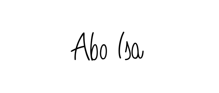 if you are searching for the best signature style for your name Abo Isa. so please give up your signature search. here we have designed multiple signature styles  using Angelique-Rose-font-FFP. Abo Isa signature style 5 images and pictures png