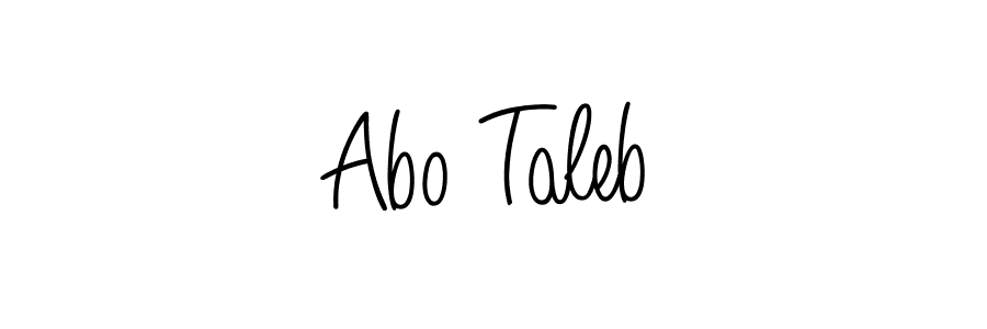 The best way (Angelique-Rose-font-FFP) to make a short signature is to pick only two or three words in your name. The name Abo Taleb include a total of six letters. For converting this name. Abo Taleb signature style 5 images and pictures png