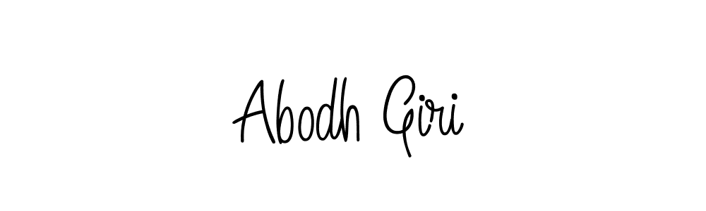 Make a beautiful signature design for name Abodh Giri. With this signature (Angelique-Rose-font-FFP) style, you can create a handwritten signature for free. Abodh Giri signature style 5 images and pictures png