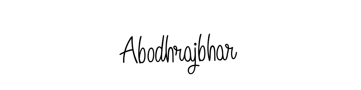 Create a beautiful signature design for name Abodhrajbhar. With this signature (Angelique-Rose-font-FFP) fonts, you can make a handwritten signature for free. Abodhrajbhar signature style 5 images and pictures png