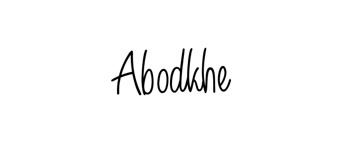 Abodkhe stylish signature style. Best Handwritten Sign (Angelique-Rose-font-FFP) for my name. Handwritten Signature Collection Ideas for my name Abodkhe. Abodkhe signature style 5 images and pictures png