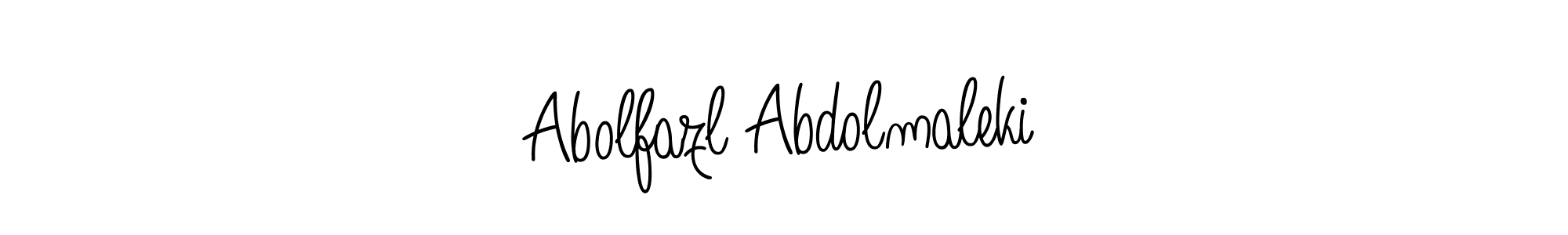 The best way (Angelique-Rose-font-FFP) to make a short signature is to pick only two or three words in your name. The name Abolfazl Abdolmaleki include a total of six letters. For converting this name. Abolfazl Abdolmaleki signature style 5 images and pictures png
