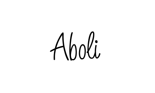 How to Draw Aboli signature style? Angelique-Rose-font-FFP is a latest design signature styles for name Aboli. Aboli signature style 5 images and pictures png