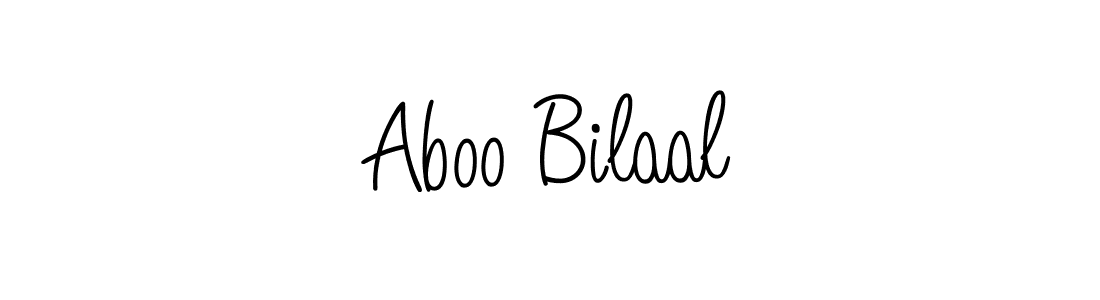 Angelique-Rose-font-FFP is a professional signature style that is perfect for those who want to add a touch of class to their signature. It is also a great choice for those who want to make their signature more unique. Get Aboo Bilaal name to fancy signature for free. Aboo Bilaal signature style 5 images and pictures png