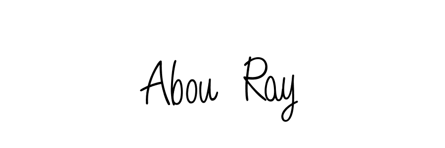 Create a beautiful signature design for name Abou  Ray. With this signature (Angelique-Rose-font-FFP) fonts, you can make a handwritten signature for free. Abou  Ray signature style 5 images and pictures png