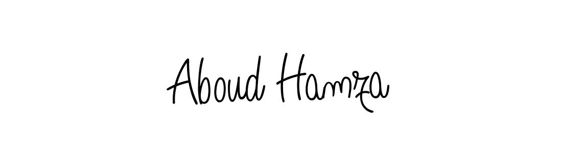 Create a beautiful signature design for name Aboud Hamza. With this signature (Angelique-Rose-font-FFP) fonts, you can make a handwritten signature for free. Aboud Hamza signature style 5 images and pictures png