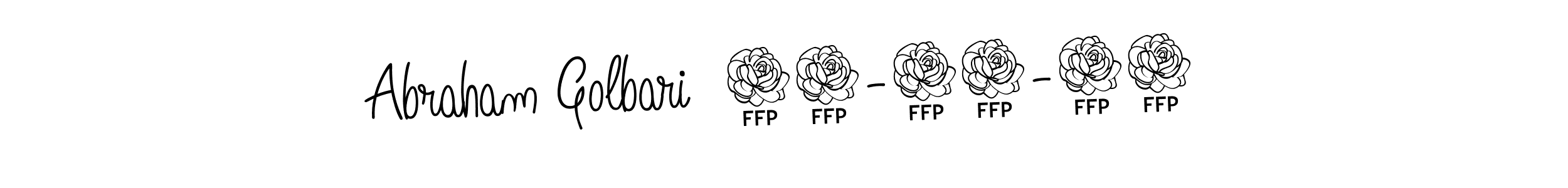 Also You can easily find your signature by using the search form. We will create Abraham Golbari  03-15-24 name handwritten signature images for you free of cost using Angelique-Rose-font-FFP sign style. Abraham Golbari  03-15-24 signature style 5 images and pictures png