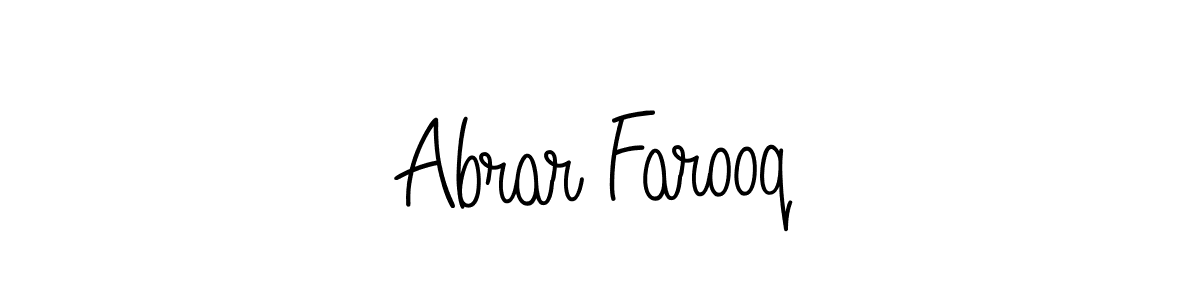Also we have Abrar Farooq name is the best signature style. Create professional handwritten signature collection using Angelique-Rose-font-FFP autograph style. Abrar Farooq signature style 5 images and pictures png
