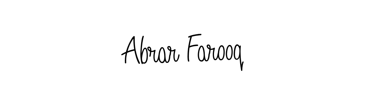 Abrar Farooq stylish signature style. Best Handwritten Sign (Angelique-Rose-font-FFP) for my name. Handwritten Signature Collection Ideas for my name Abrar Farooq. Abrar Farooq signature style 5 images and pictures png