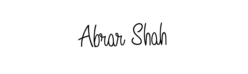 The best way (Angelique-Rose-font-FFP) to make a short signature is to pick only two or three words in your name. The name Abrar Shah include a total of six letters. For converting this name. Abrar Shah signature style 5 images and pictures png