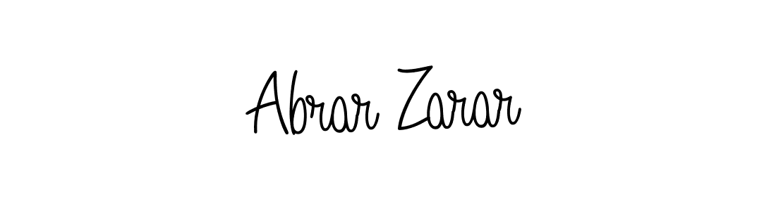 Design your own signature with our free online signature maker. With this signature software, you can create a handwritten (Angelique-Rose-font-FFP) signature for name Abrar Zarar. Abrar Zarar signature style 5 images and pictures png