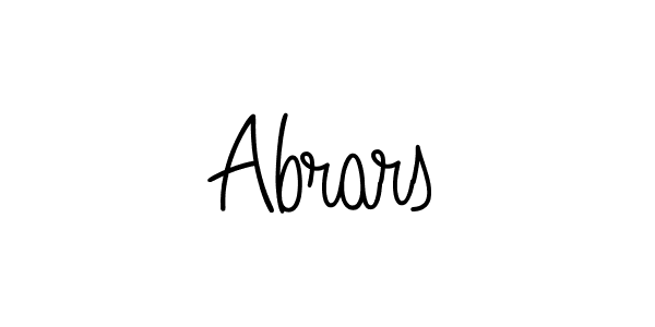Make a beautiful signature design for name Abrars. With this signature (Angelique-Rose-font-FFP) style, you can create a handwritten signature for free. Abrars signature style 5 images and pictures png
