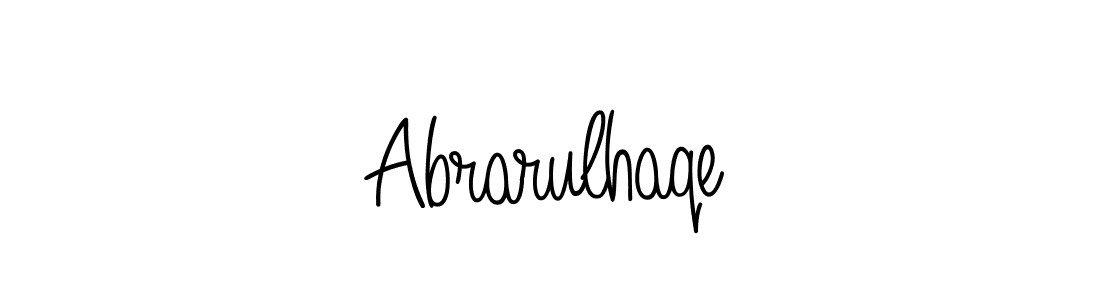 It looks lik you need a new signature style for name Abrarulhaqe. Design unique handwritten (Angelique-Rose-font-FFP) signature with our free signature maker in just a few clicks. Abrarulhaqe signature style 5 images and pictures png