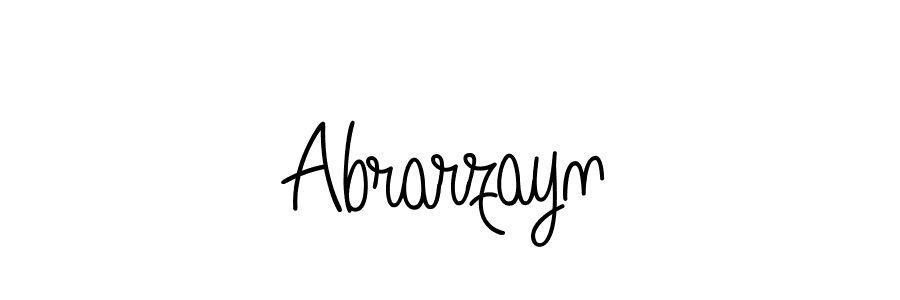 Design your own signature with our free online signature maker. With this signature software, you can create a handwritten (Angelique-Rose-font-FFP) signature for name Abrarzayn. Abrarzayn signature style 5 images and pictures png